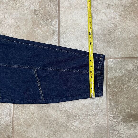 Blue Cropped Ankle Jeans with Relaxed Fit - Picture 13 of 13